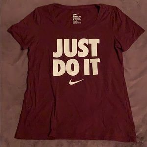 Maroon Nike T Shirt
